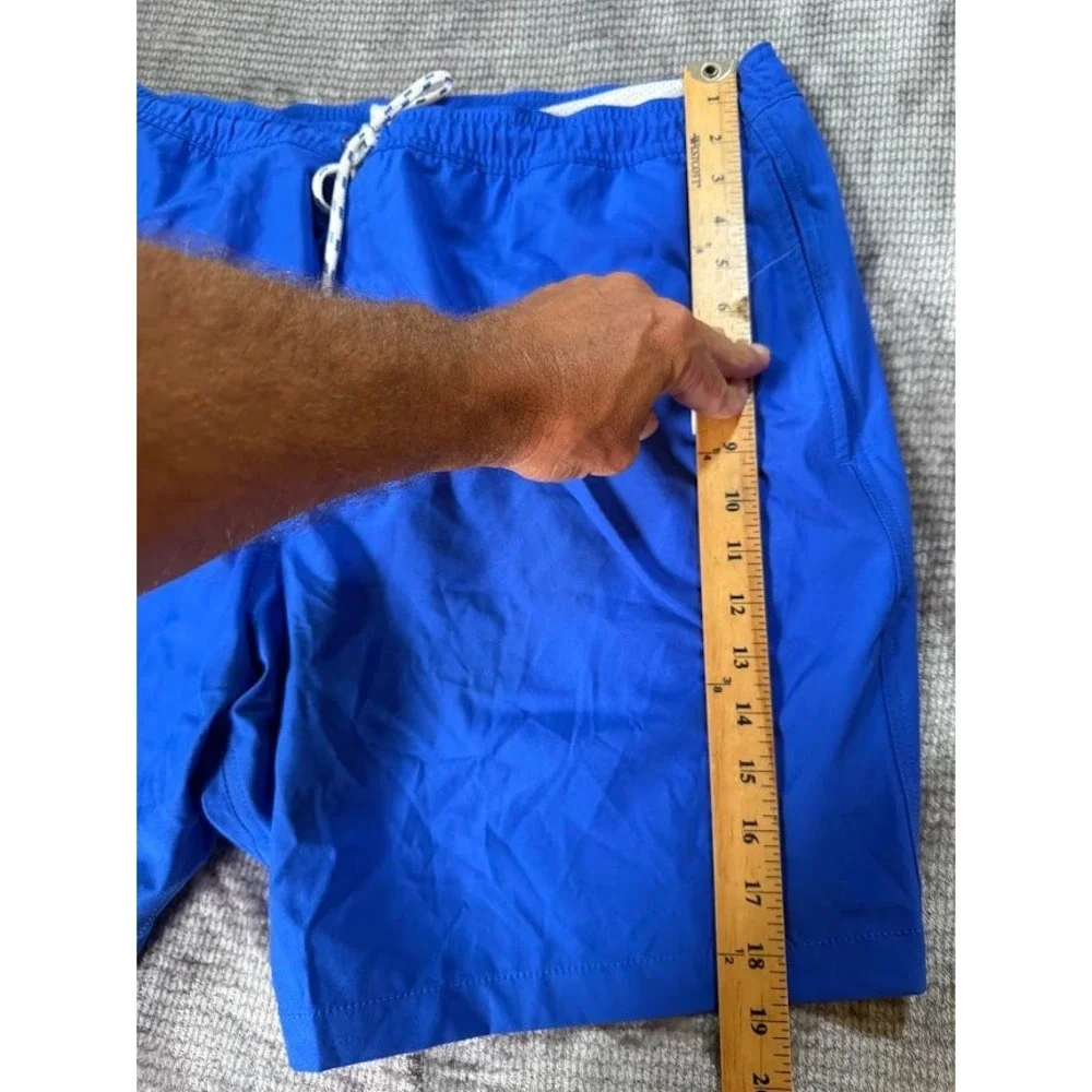 Gap Mens‎ Pool Shorts XL Blue Drawstrings 6 Inch Inseam Swim Trunks NWT 36X8